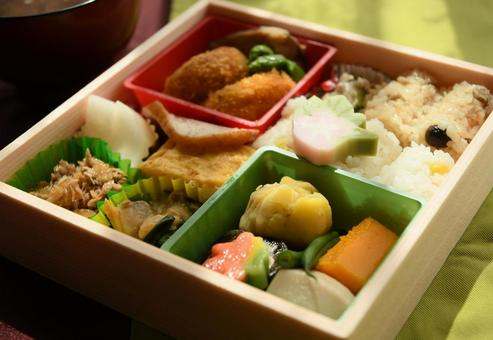 Dinner: Japanese bento